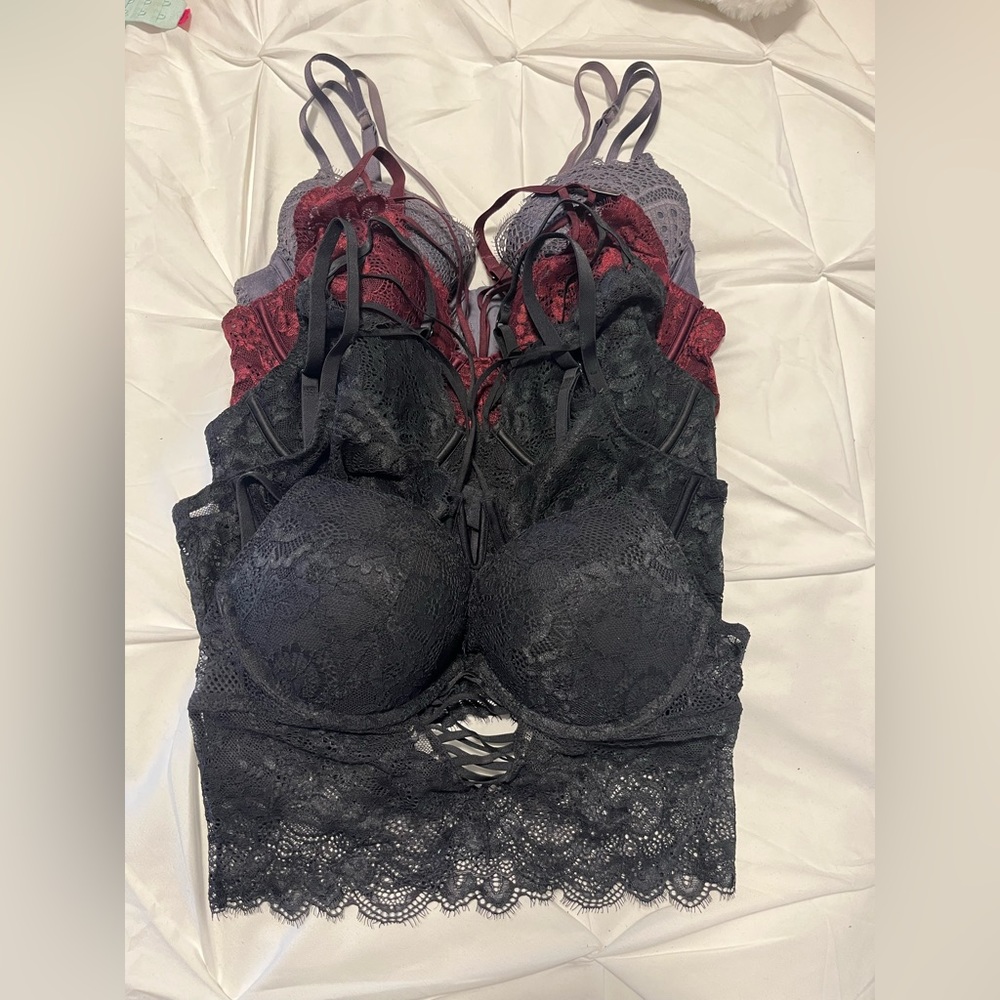 La Senza Crop Lace Bustier lot x5